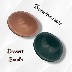Set of 2 Vintage Boontonware Bowls Dessert Small Cereal  Bowl